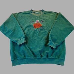 Northern Reflections Sweatshirt Vintage Bear Plaid Tree